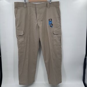 Dickies Cargo Pants Men's Relaxed Straight Leg Pants‎ 44x30 Khaki Work Wear